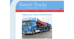 Desktop Screenshot of battels.trucks.nl