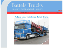 Tablet Screenshot of battels.trucks.nl